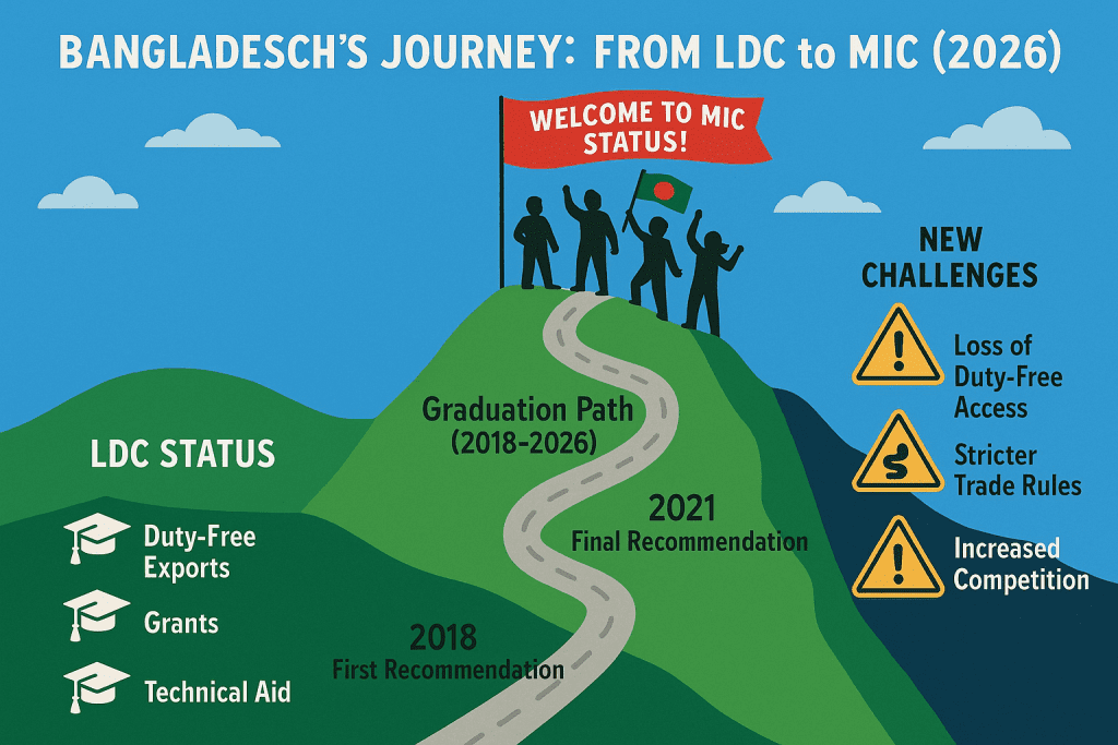 What entails Bangladesh’s graduation to MIC