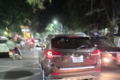 the car that was allegedly involved in the accident -Photo collected