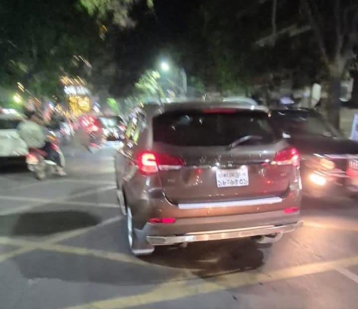 the car that was allegedly involved in the accident -Photo collected