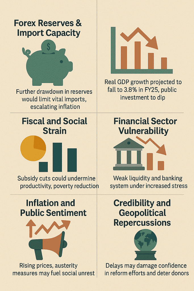 What are the possible impacts of IMF loan delays on Bangladesh economy?