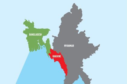Map of Bangladesh and Myanmar by Times graphics