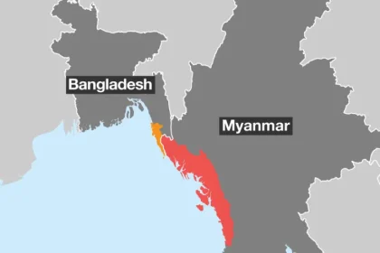 Bangladesh Mayanmar Map - Times graphiscs