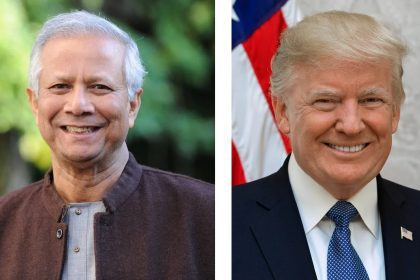 Bangladesh's Chief Adviser Muhammad Yunus and US President Donald Trump - TOB photo