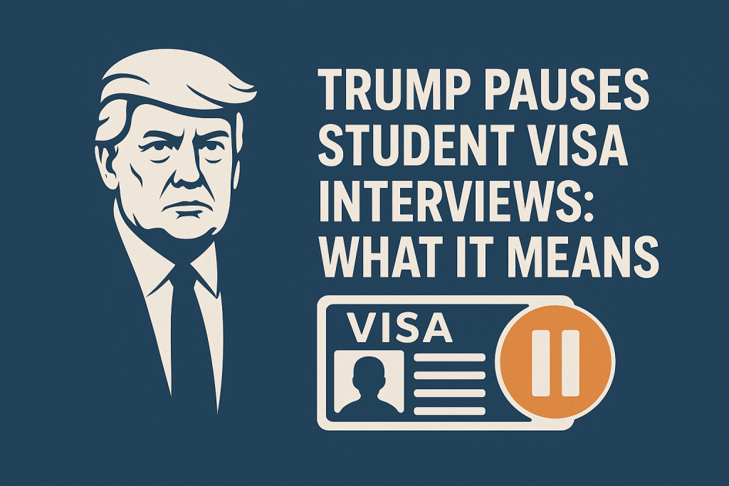 Explained: Trump’s pause on student visa interviews and what it means