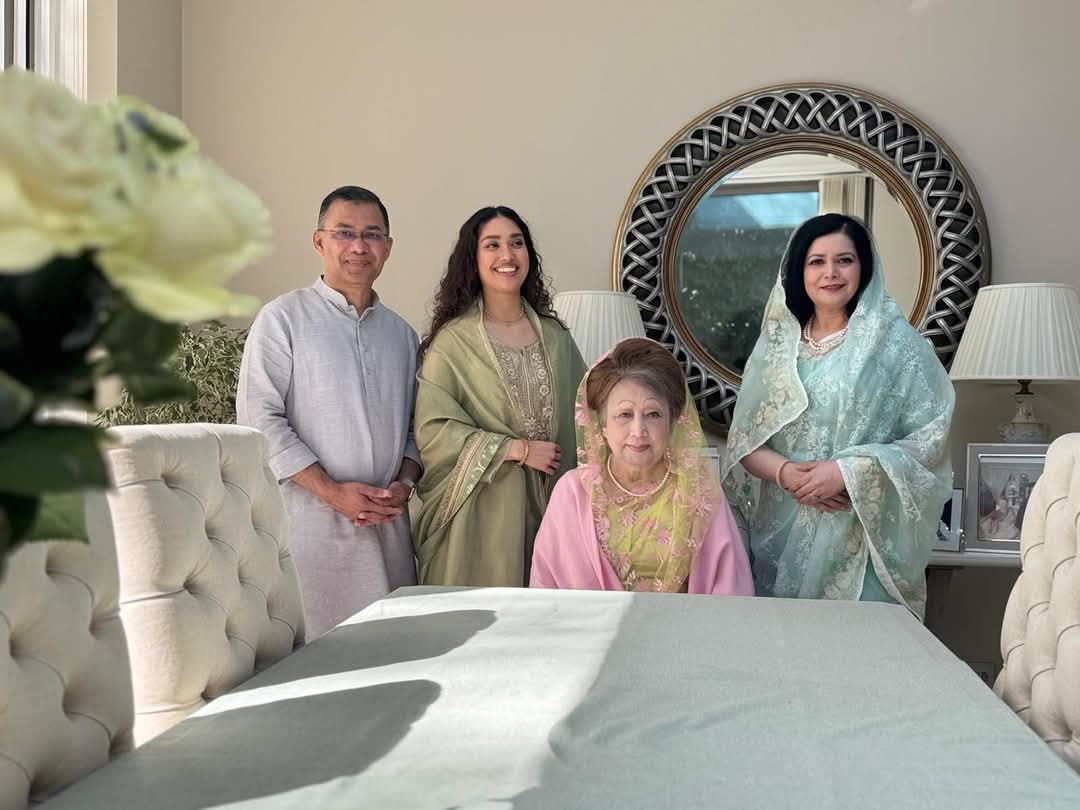 Khaleda Zia with her family