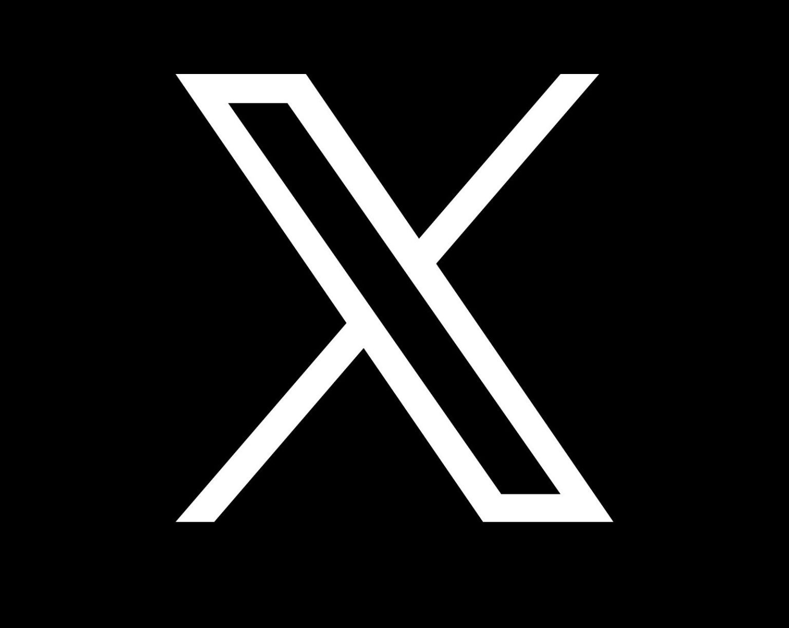 Logo of social media platform X