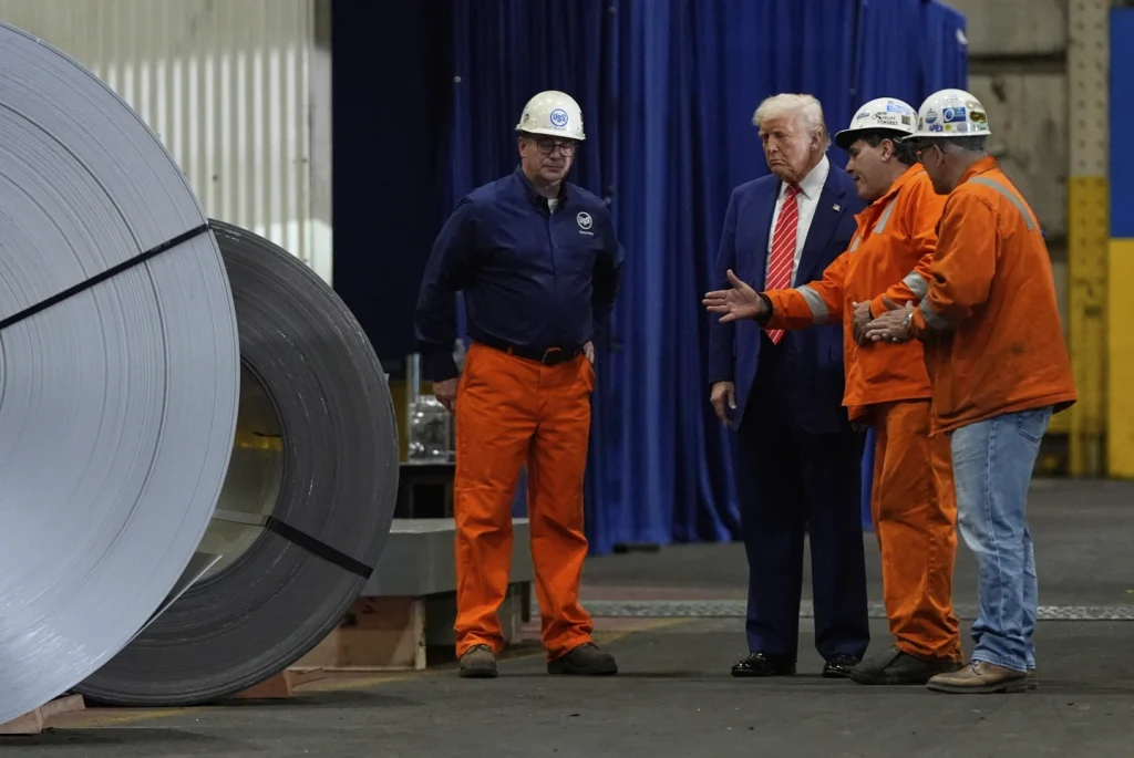 Trump doubling tariff on steel imports to 50%