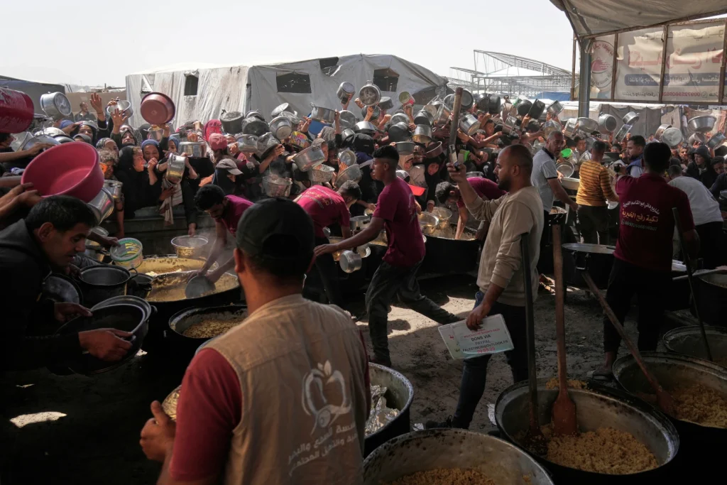 Palestinians overrun US-backed group’s new aid distribution site in Gaza
