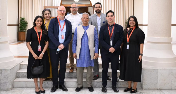 Muhammad Yunus Meta meeting Bangladesh