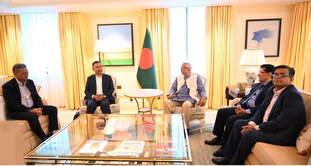 Yunus-Tarique meet concludes, press briefing held
