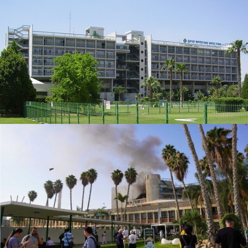Iranian missile hits main hospital in southern Israel, causing ‘extensive damage’