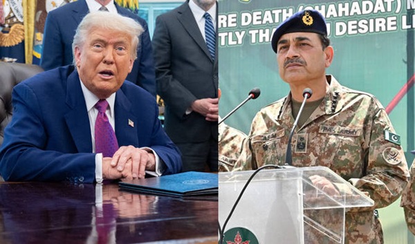 Pakistan army chief meets Trump