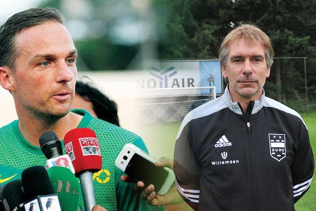 Old friend in new role: Lodewijk de Kruif and Rene Koster have returned to Bangladesh football