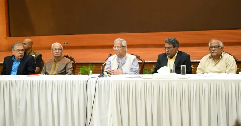 Yunus begins dialogue with political parties