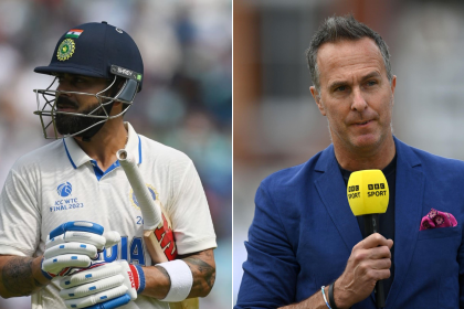 Virat Kohli, Michael Vaughan. Picture: ICC