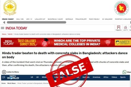 false news on Lal Chand’s religious identity