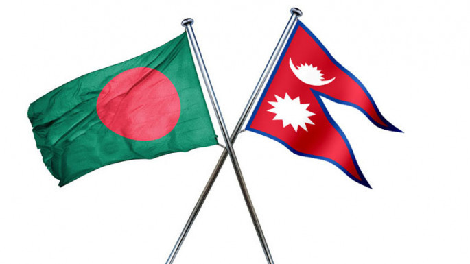 Bangladesh Nepal flags