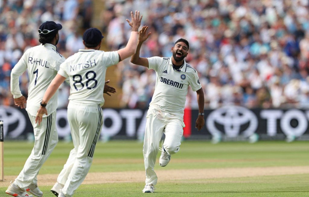 Siraj six-for gives India strong lead despite centuries from Smith and Brook Siraj