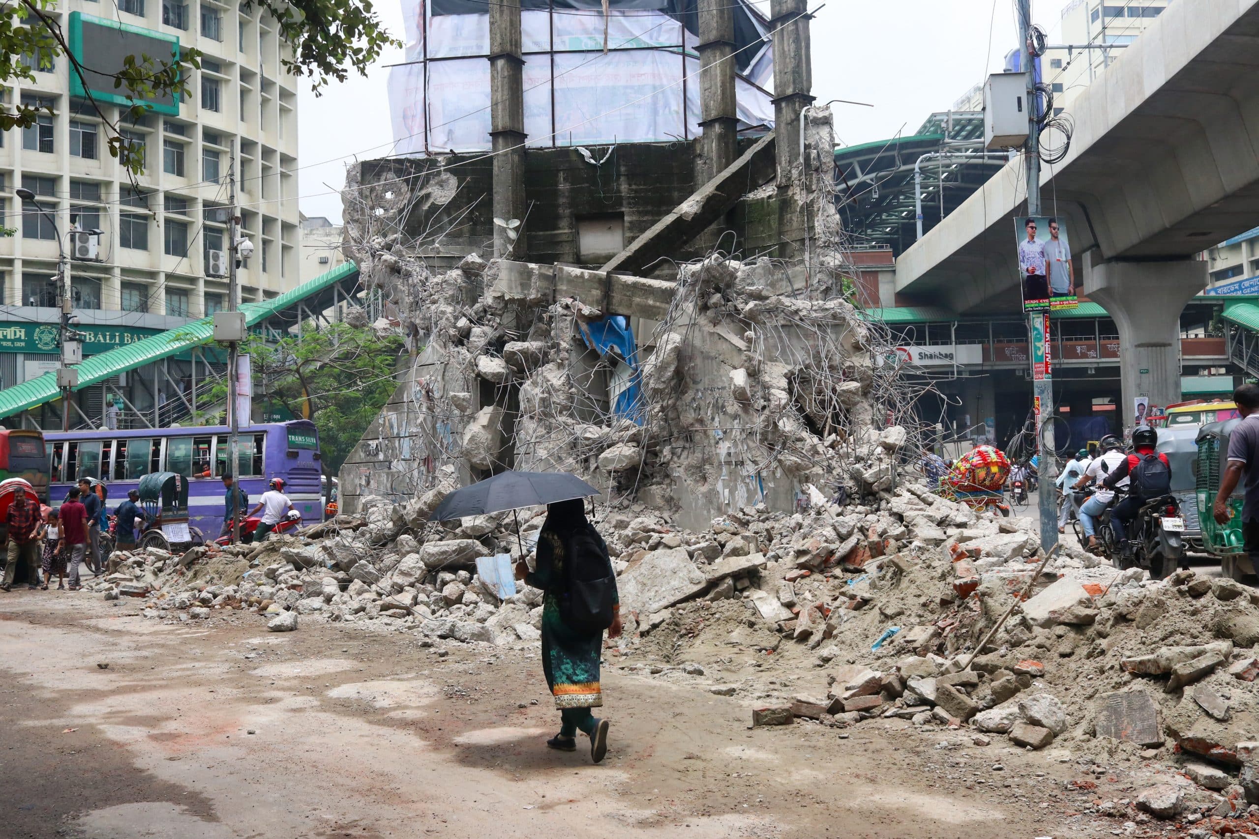Who exactly demolished Projonmo Chattar?