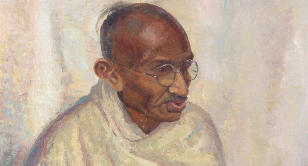 Rare Gandhi oil portrait sold for more than $200,000