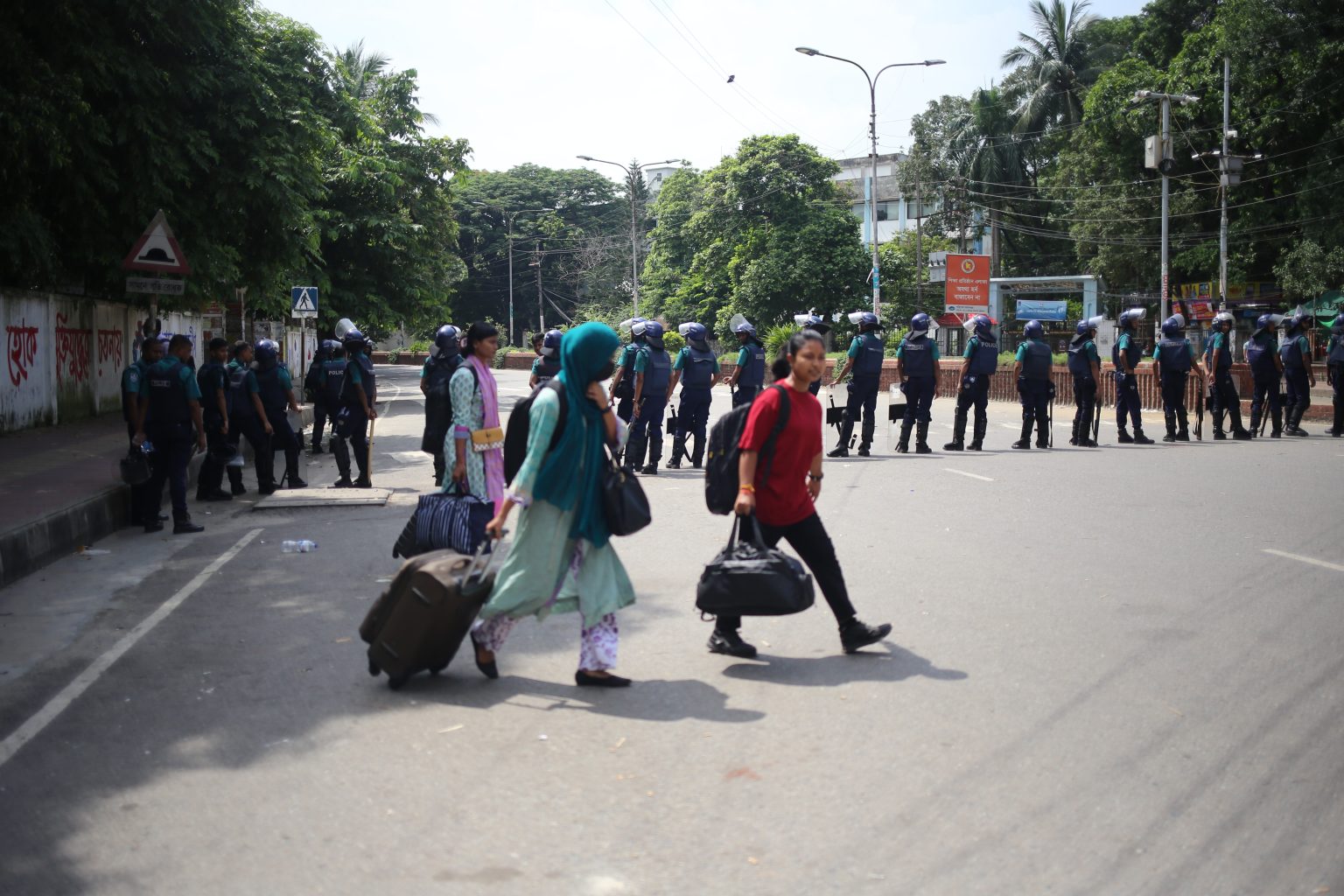 Students Vacate