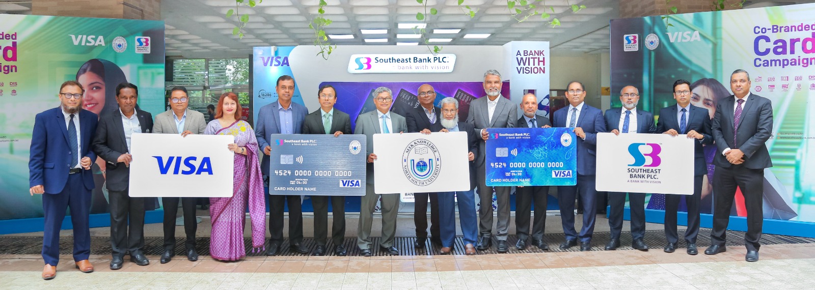 Southeast Bank, NSU launch VISA co-branded cards