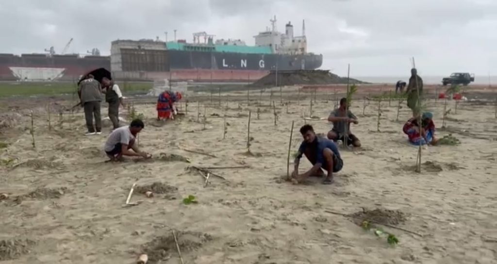 113 acres of forest reclaimed in Sitakunda, illegal shipyard structures razed
