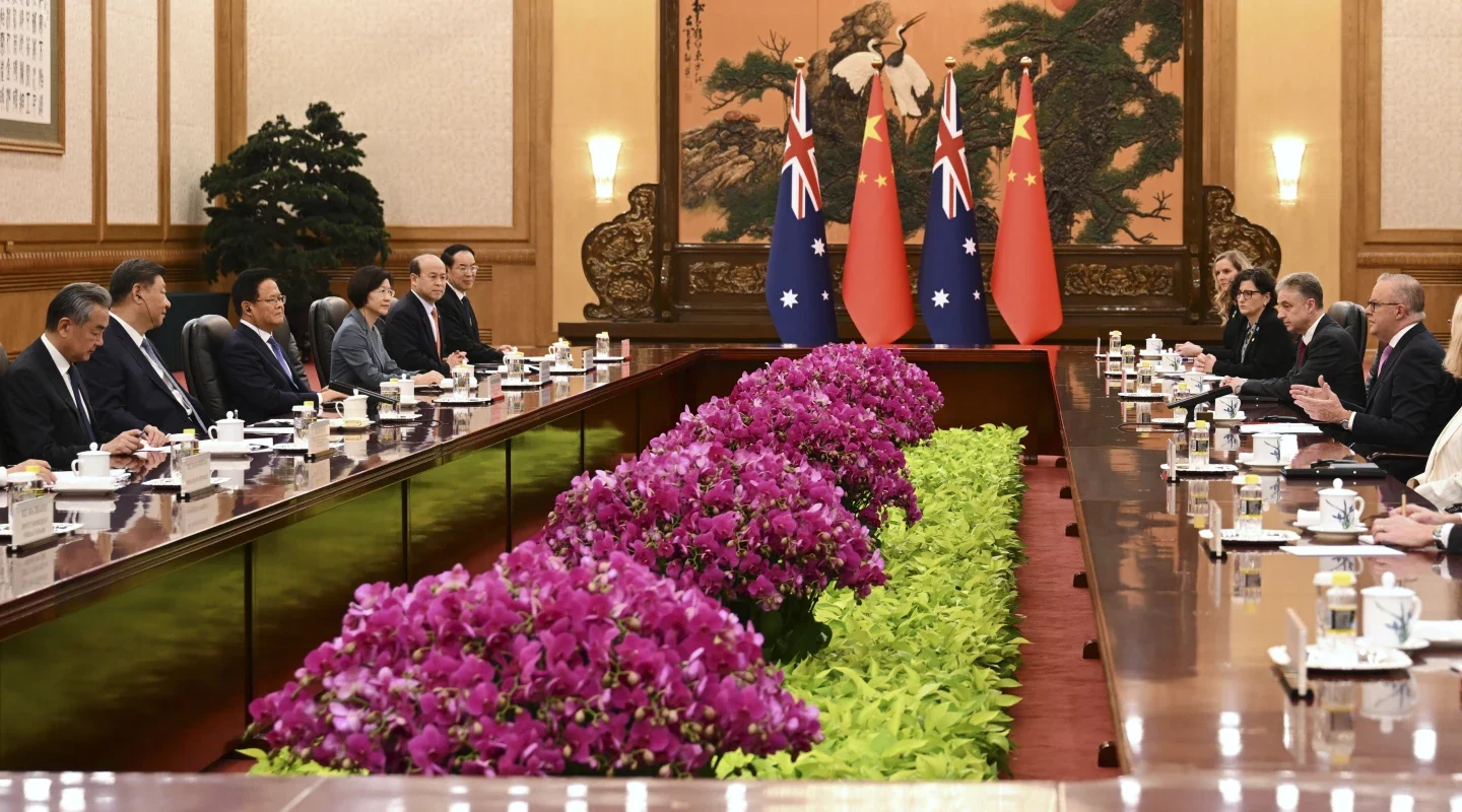Australian PM with china