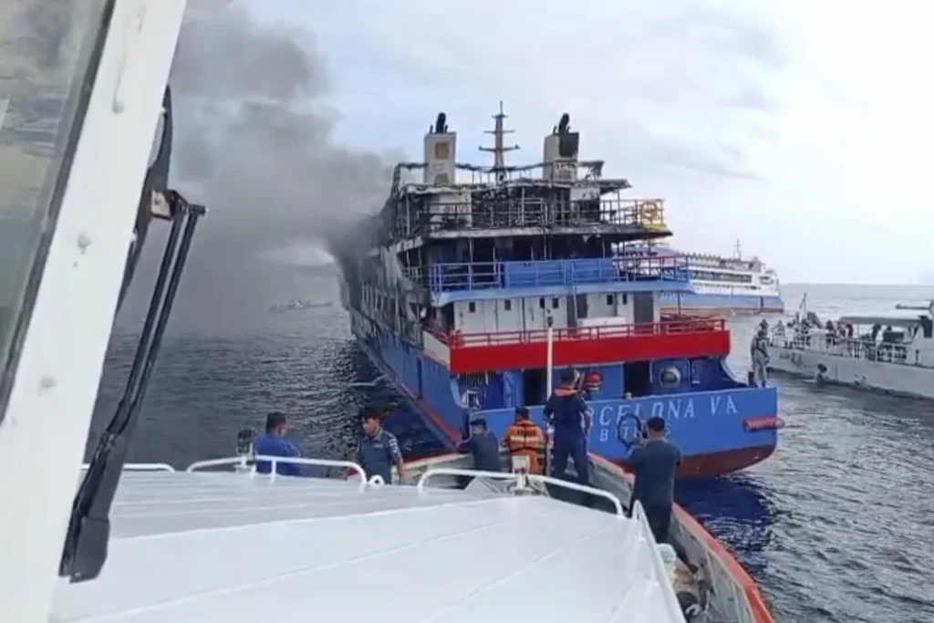 Three dead, 568 rescued after Indonesian ferry fire