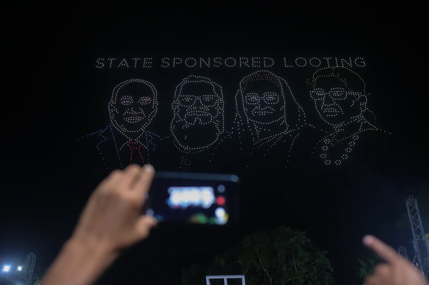 july uprising drone show