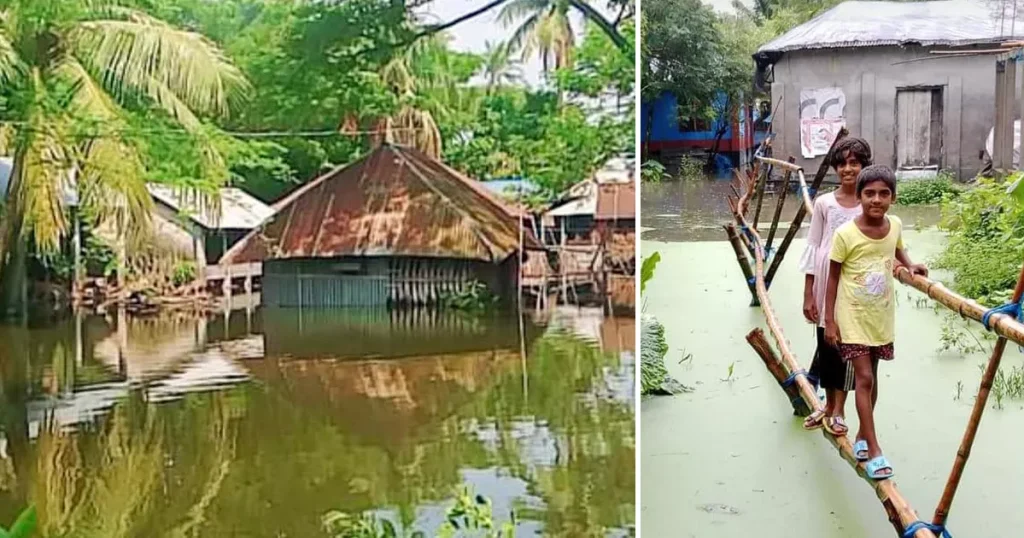 Hundreds of families marooned in Bhabadah, Jashore