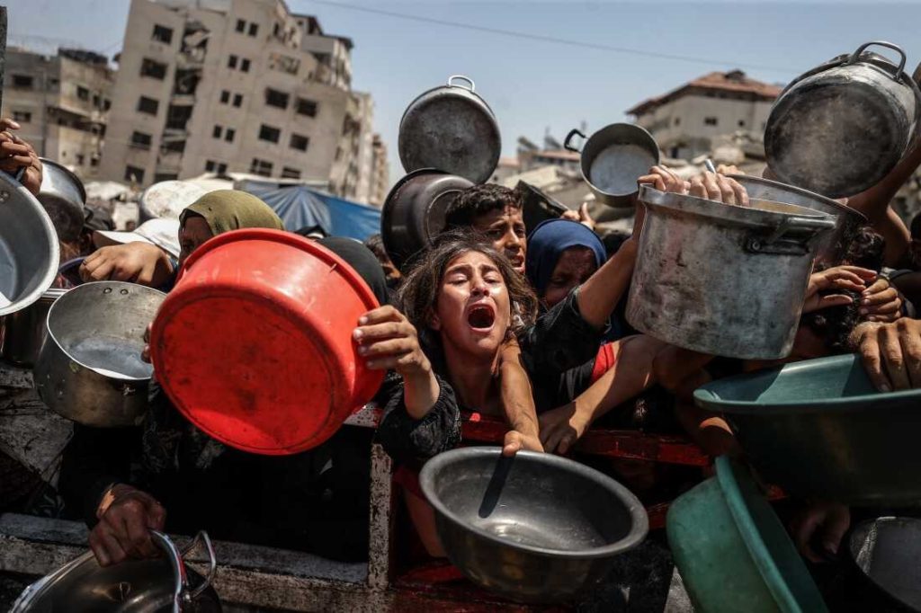 The famine and a faltering world
