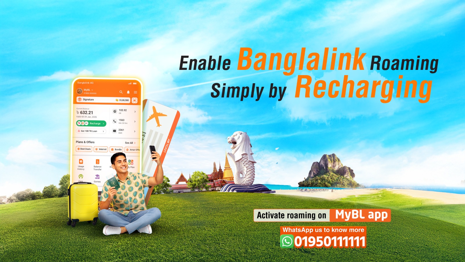 Banglalink launches international roaming pack with taka payment option