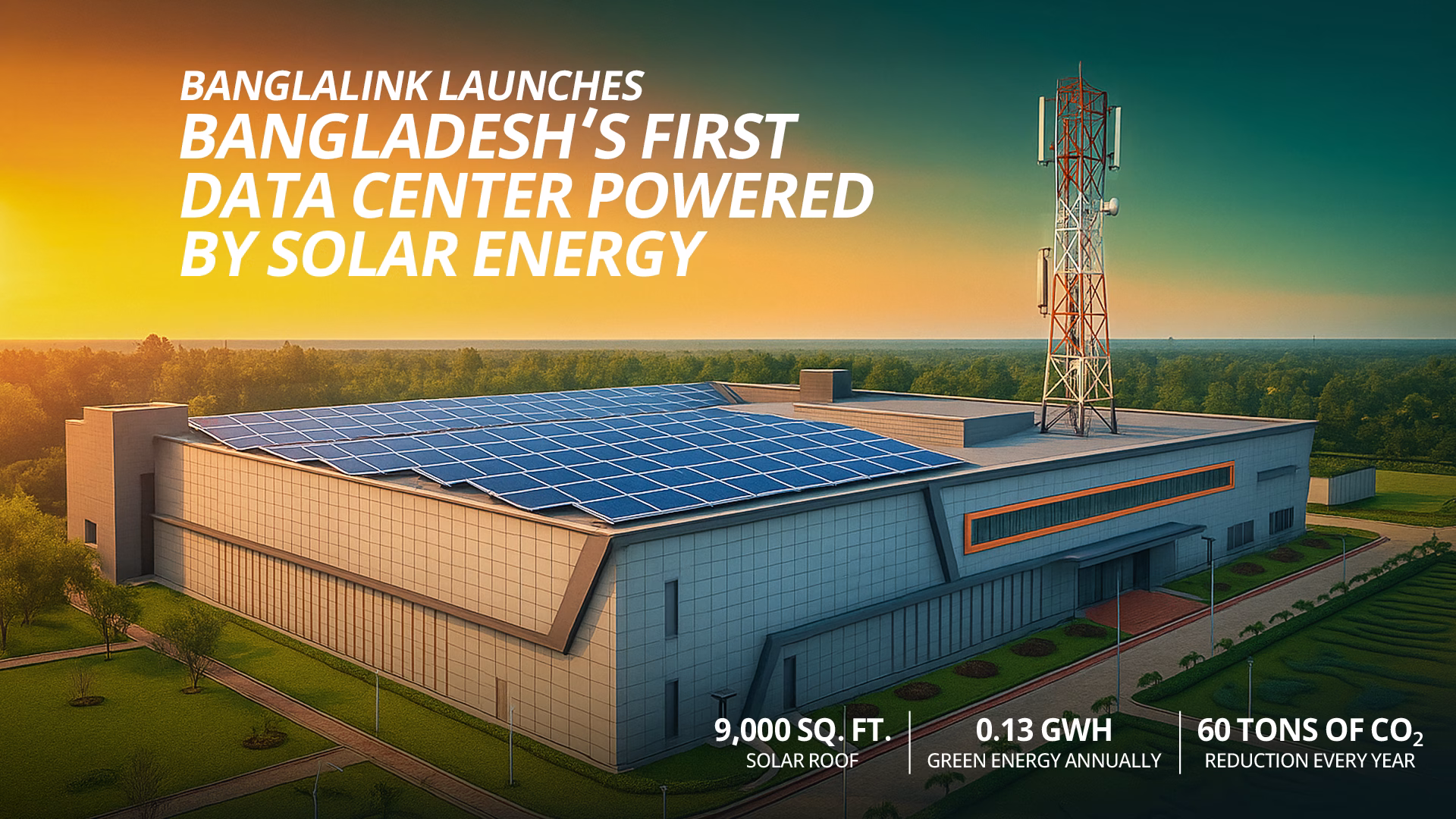 Banglalink powers data center with solar energy