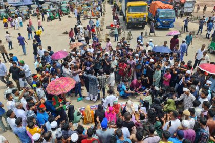 road blockade in Barishal