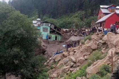 Buildings left devasted