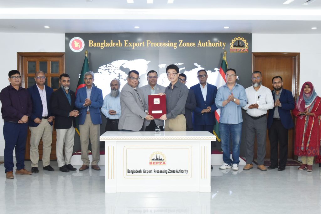 China’s household goods maker Baishili to invest $10.47m into BEPZA EZ BEPZA EZ