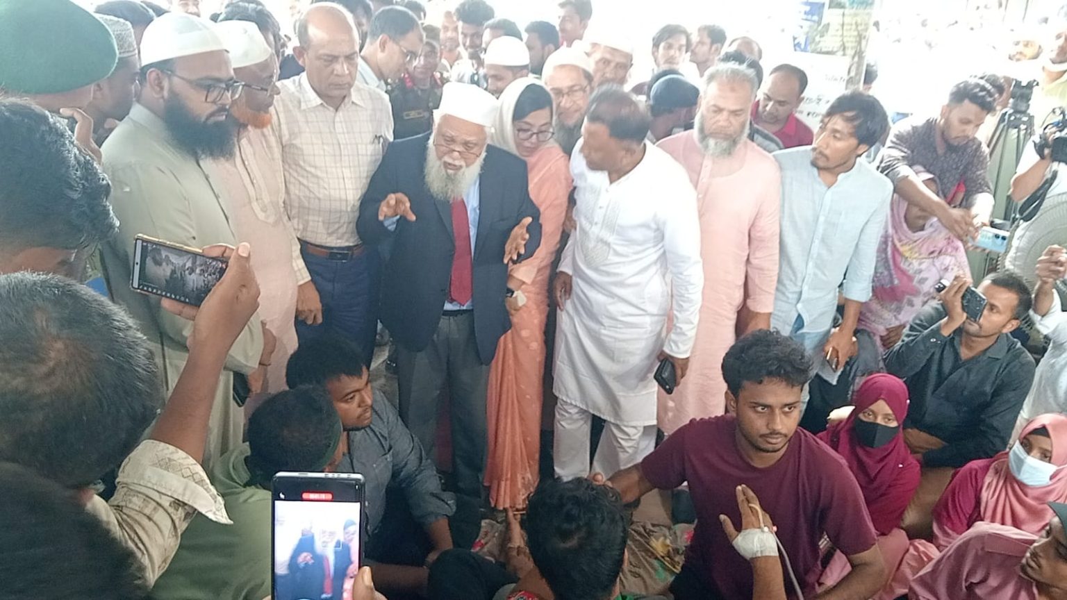 Protestors demand health adviser