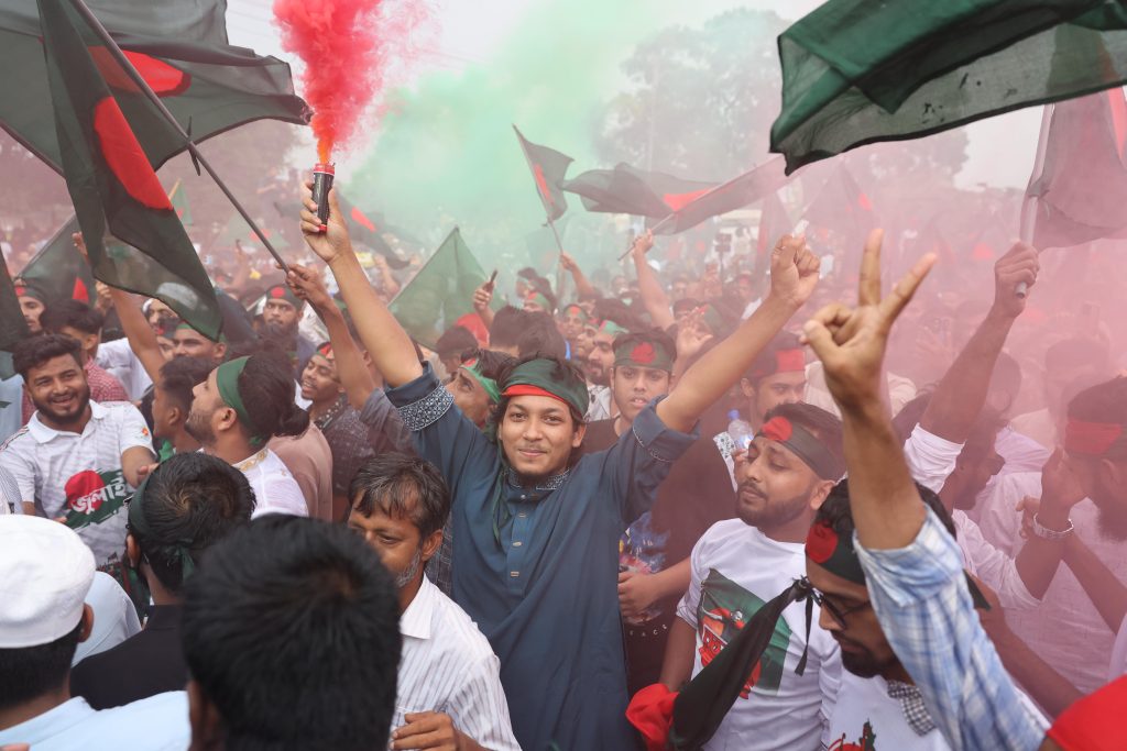 Thousands gather at Manik Mia Avenue to commemorate first anniversary of July Uprising Manik Mia Avenue