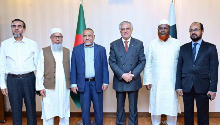 Jamaat leaders hold meeting with Ishaq Dar