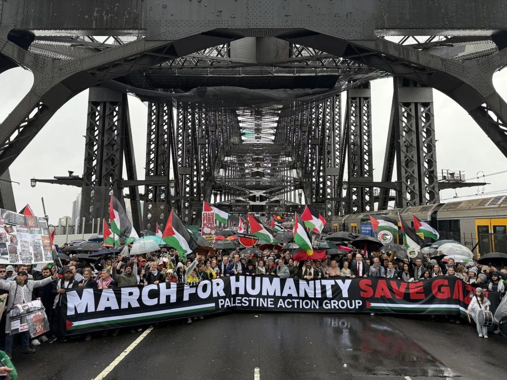 Pro-Palestinian protest shuts down Sydney Harbour Bridge Sydney Harbour Bridge