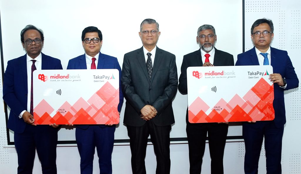Midland Bank launches Blind Notch Taka Pay Card