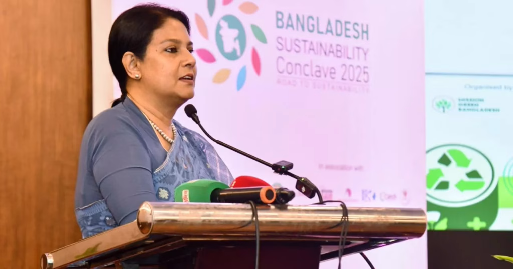 Rizwana calls for lifestyle changes, reduced overconsumption Rizwana urges reduced overconsumption