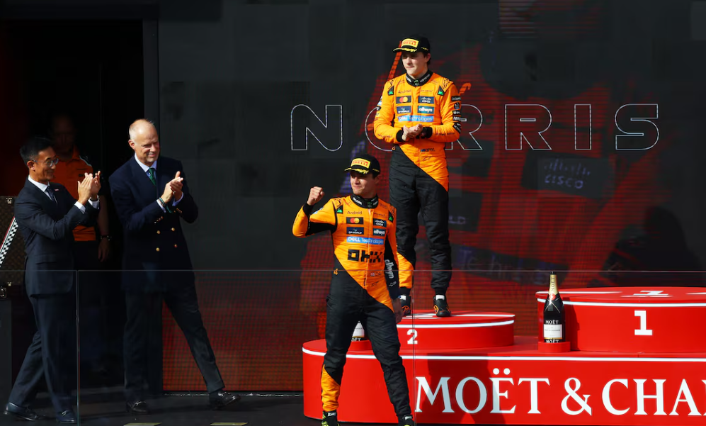 Lando Norris gutsy drive