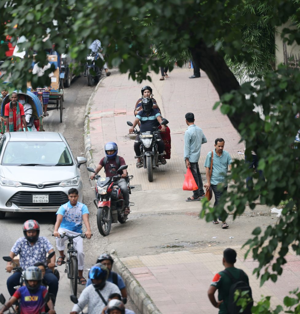 Walking Means Dodging Motorcycles