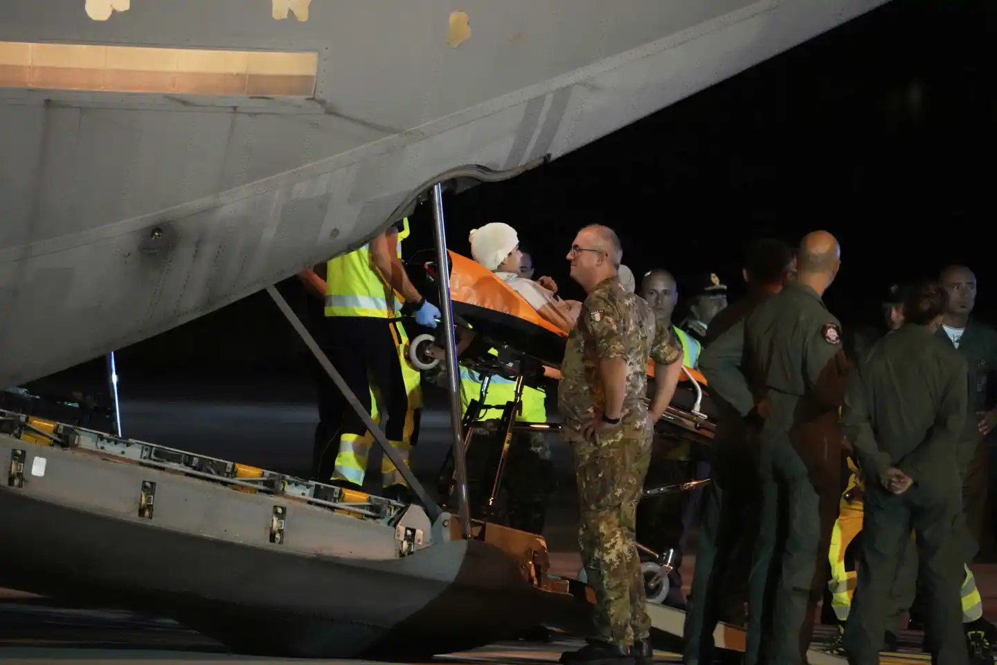 Palestinian woman evacuated from Gaza