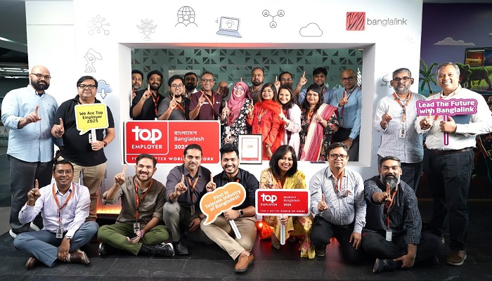 Banglalink as the first telco earns ‘Top Employer’ certification