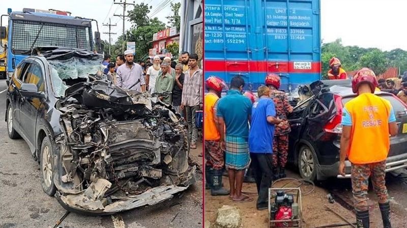 Father-daughter killed, 4 injured in Mirsarai road crash