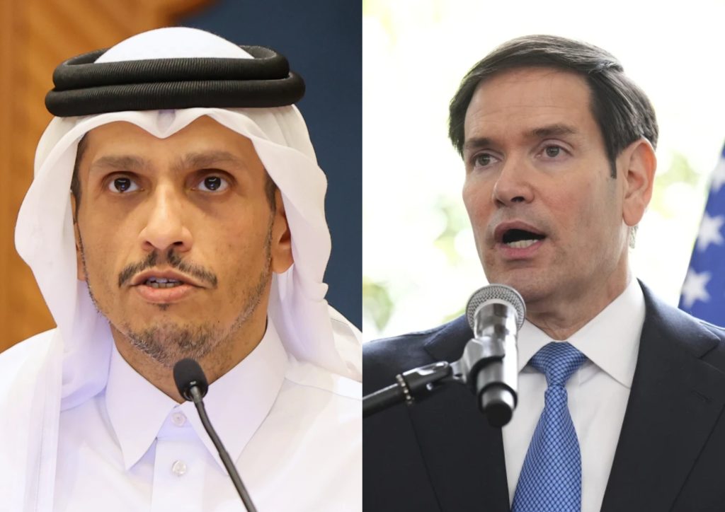 US Secretary of State meets Qatar’s PM before visiting Israel US Secretary meets Qatar’s PM