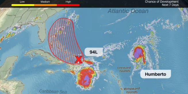 ‘Humberto’ intensifies as new storm threat builds near Caribbean